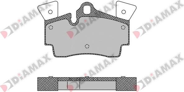 Diamax N09462 - Тормозные колодки, дисковые, комплект www.autospares.lv