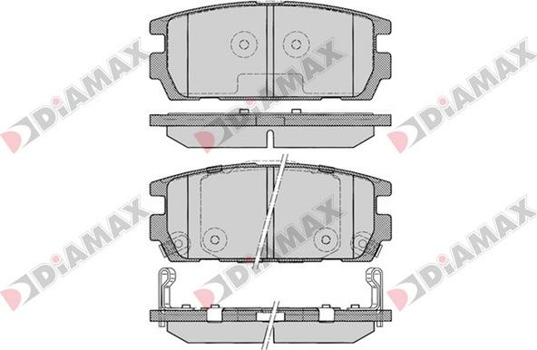 Diamax N09400 - Bremžu uzliku kompl., Disku bremzes autospares.lv