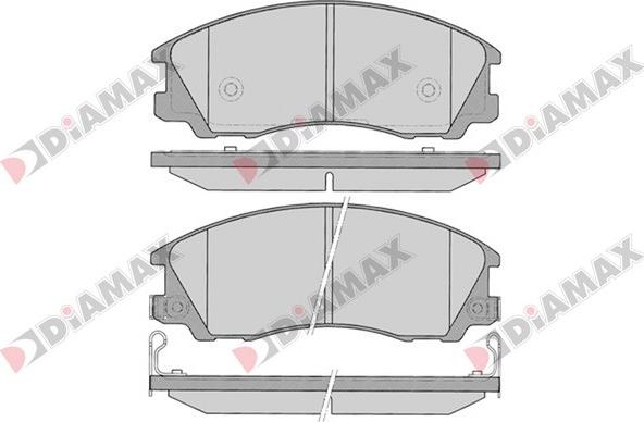 Diamax N09401 - Bremžu uzliku kompl., Disku bremzes www.autospares.lv