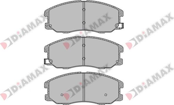 Diamax N09412 - Bremžu uzliku kompl., Disku bremzes www.autospares.lv