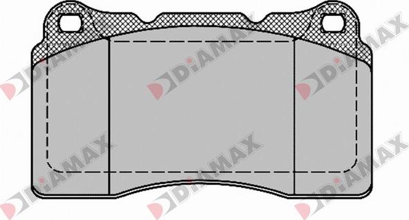 Diamax N09435 - Bremžu uzliku kompl., Disku bremzes www.autospares.lv