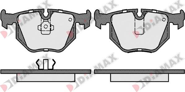 Diamax N09428 - Brake Pad Set, disc brake www.autospares.lv