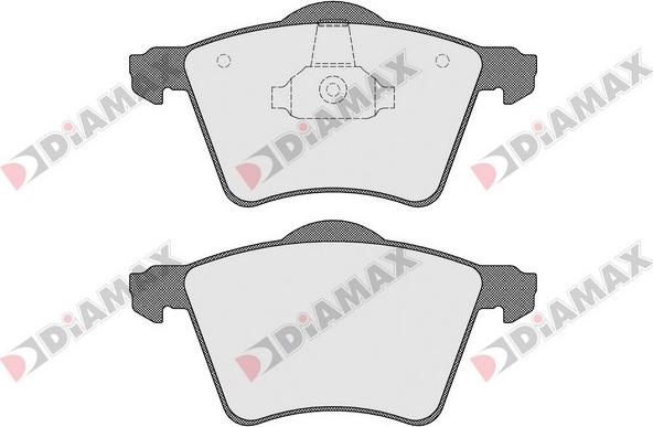 Diamax N09479 - Тормозные колодки, дисковые, комплект www.autospares.lv