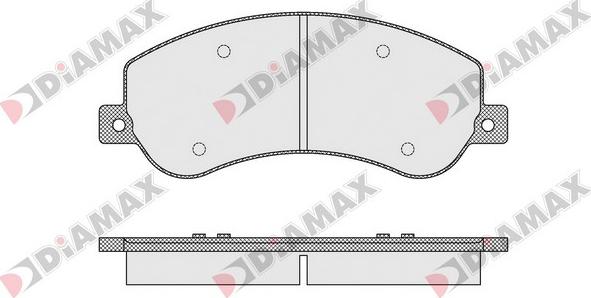 Diamax N09540 - Bremžu uzliku kompl., Disku bremzes www.autospares.lv