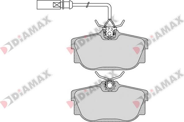 Diamax N09542 - Bremžu uzliku kompl., Disku bremzes autospares.lv