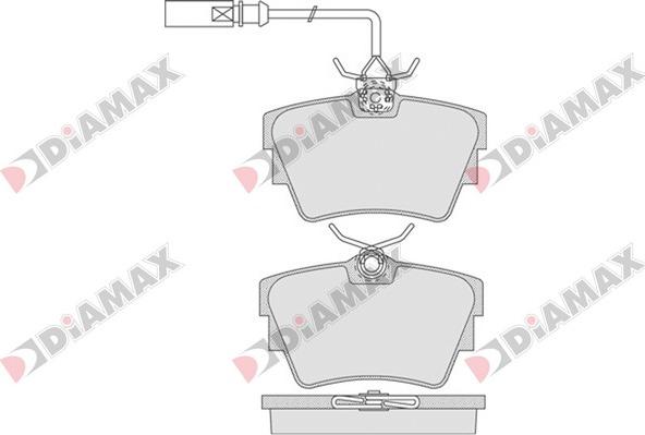 Diamax N09556 - Bremžu uzliku kompl., Disku bremzes autospares.lv