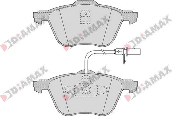 Diamax N09551 - Bremžu uzliku kompl., Disku bremzes autospares.lv