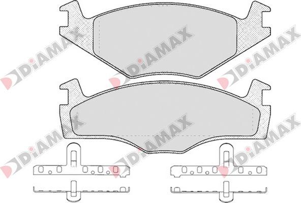 Diamax N09565 - Brake Pad Set, disc brake www.autospares.lv