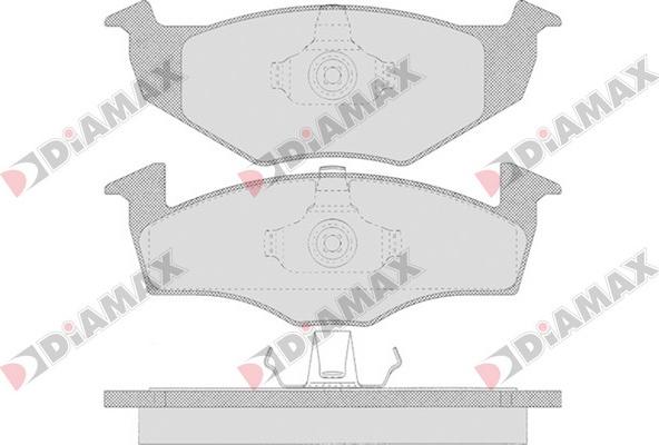 Diamax N09560 - Brake Pad Set, disc brake www.autospares.lv