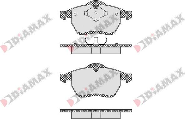 Diamax N09563 - Brake Pad Set, disc brake www.autospares.lv