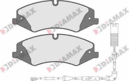 Diamax N09503B - Brake Pad Set, disc brake www.autospares.lv