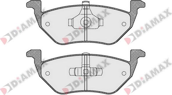 Diamax N09513 - Bremžu uzliku kompl., Disku bremzes www.autospares.lv