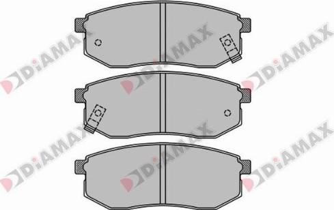 Diamax N09581 - Bremžu uzliku kompl., Disku bremzes autospares.lv