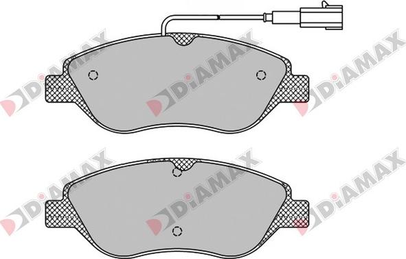 Diamax N09529 - Bremžu uzliku kompl., Disku bremzes autospares.lv