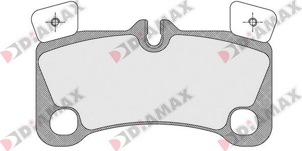 Diamax N09526 - Тормозные колодки, дисковые, комплект www.autospares.lv