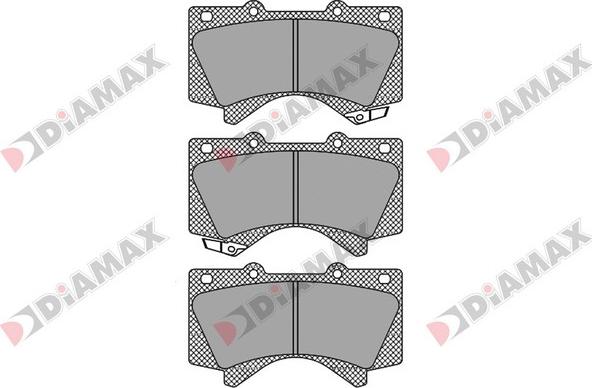 Diamax N09574 - Bremžu uzliku kompl., Disku bremzes www.autospares.lv