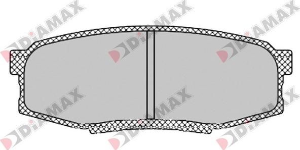 Diamax N09575 - Тормозные колодки, дисковые, комплект www.autospares.lv