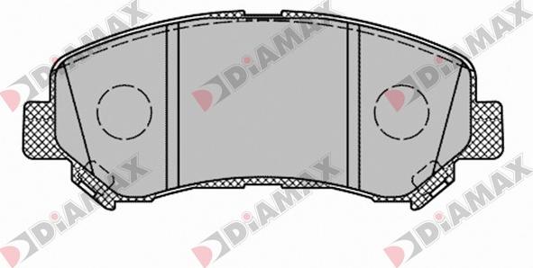 Diamax N09699 - Тормозные колодки, дисковые, комплект www.autospares.lv