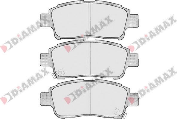 Diamax N09693 - Тормозные колодки, дисковые, комплект www.autospares.lv