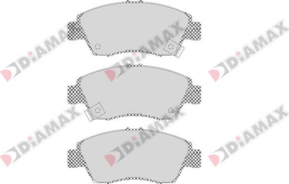 Diamax N09649 - Brake Pad Set, disc brake www.autospares.lv