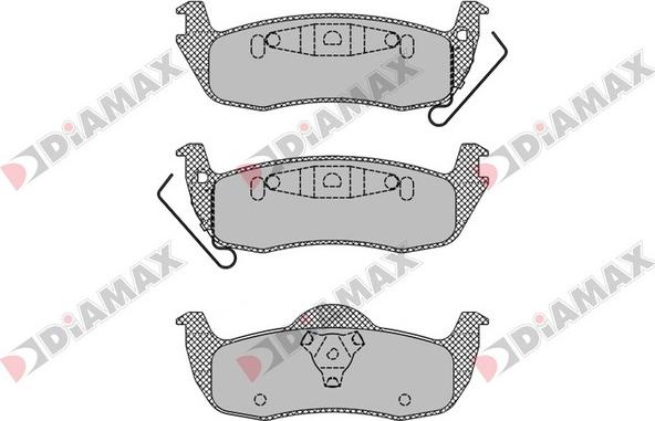 Diamax N09646 - Bremžu uzliku kompl., Disku bremzes www.autospares.lv