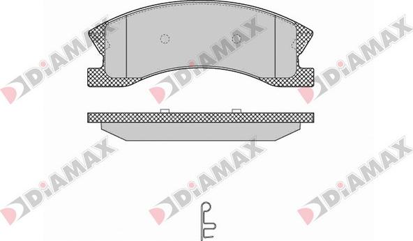 Diamax N09641 - Bremžu uzliku kompl., Disku bremzes www.autospares.lv