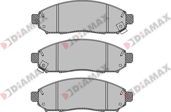 Diamax N09643 - Bremžu uzliku kompl., Disku bremzes www.autospares.lv