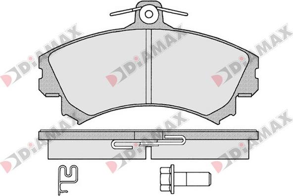 Diamax N09654 - Bremžu uzliku kompl., Disku bremzes www.autospares.lv