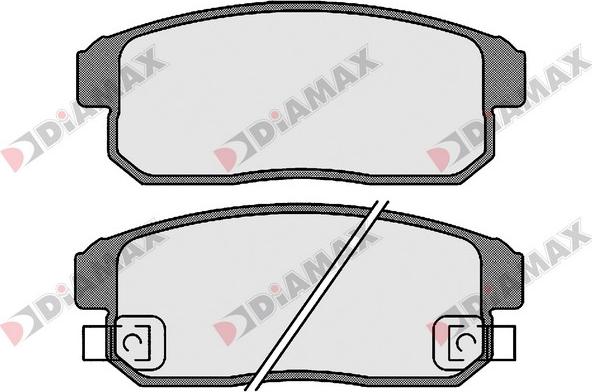 Diamax N09656 - Bremžu uzliku kompl., Disku bremzes www.autospares.lv