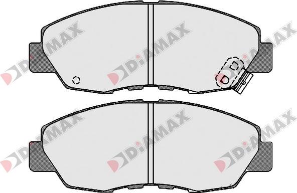 Diamax N09657 - Тормозные колодки, дисковые, комплект www.autospares.lv