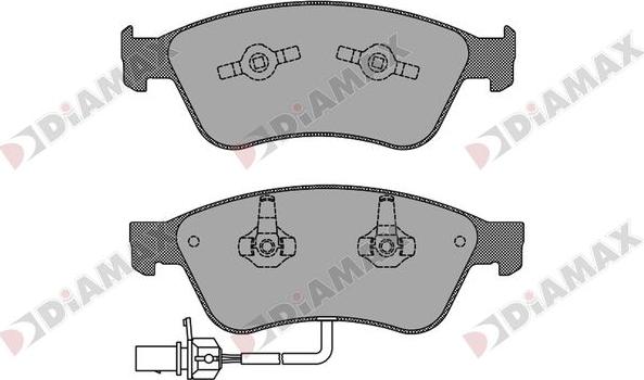 Diamax N09666 - Bremžu uzliku kompl., Disku bremzes autospares.lv