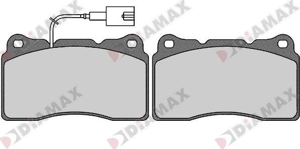 Diamax N09668 - Bremžu uzliku kompl., Disku bremzes autospares.lv