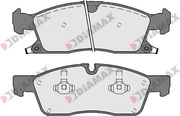 Diamax N09606 - Bremžu uzliku kompl., Disku bremzes autospares.lv