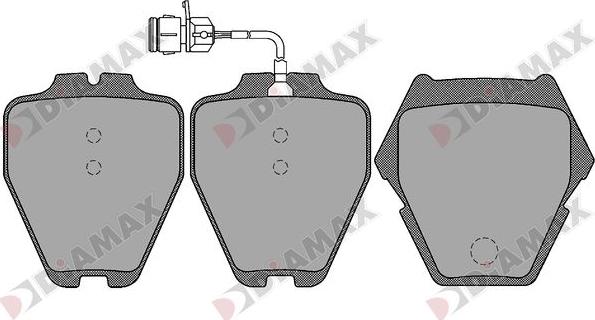 Diamax N09616 - Brake Pad Set, disc brake www.autospares.lv