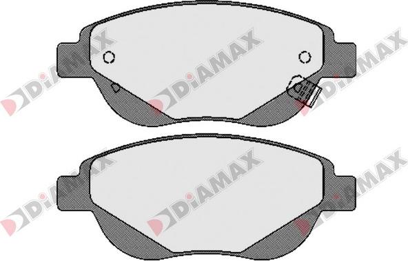 Diamax N09612 - Bremžu uzliku kompl., Disku bremzes www.autospares.lv