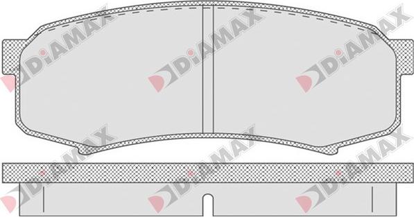 Diamax N09624 - Bremžu uzliku kompl., Disku bremzes autospares.lv