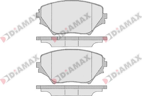 Diamax N09625 - Brake Pad Set, disc brake www.autospares.lv