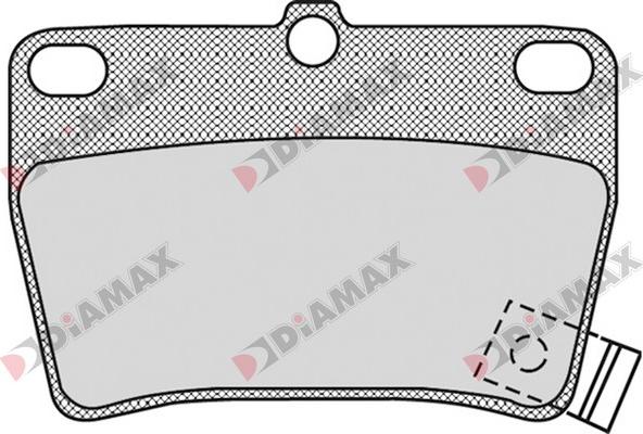 Diamax N09626 - Bremžu uzliku kompl., Disku bremzes www.autospares.lv