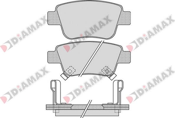 Diamax N09622 - Bremžu uzliku kompl., Disku bremzes autospares.lv