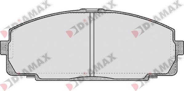 Diamax N09627 - Brake Pad Set, disc brake www.autospares.lv