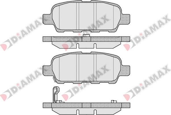 Diamax N09099 - Bremžu uzliku kompl., Disku bremzes www.autospares.lv