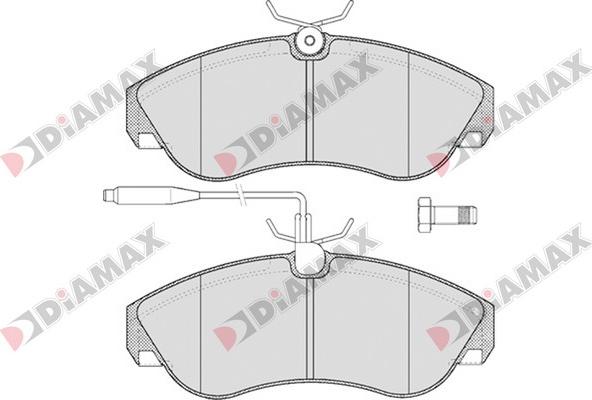 Diamax N09096 - Brake Pad Set, disc brake www.autospares.lv