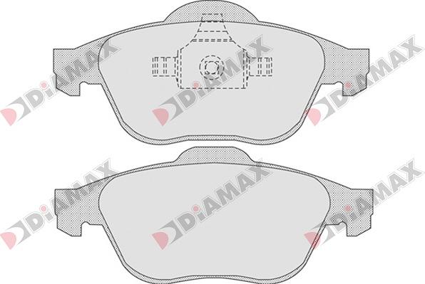 Diamax N09040 - Bremžu uzliku kompl., Disku bremzes autospares.lv