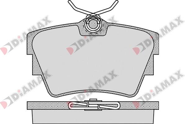 Diamax N09043 - Brake Pad Set, disc brake www.autospares.lv