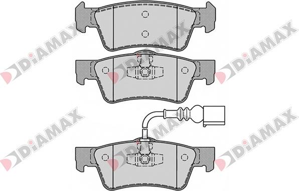 Diamax N09047 - Bremžu uzliku kompl., Disku bremzes autospares.lv