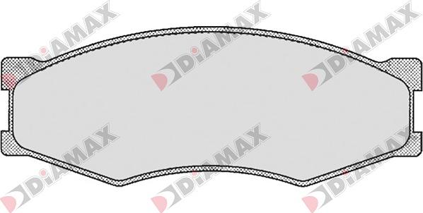 Diamax N09055 - Brake Pad Set, disc brake www.autospares.lv