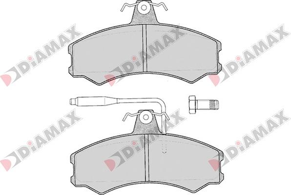 Diamax N09051 - Bremžu uzliku kompl., Disku bremzes autospares.lv