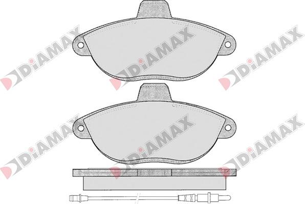 Diamax N09057 - Brake Pad Set, disc brake www.autospares.lv