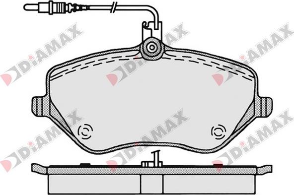 Diamax N09062 - Bremžu uzliku kompl., Disku bremzes autospares.lv