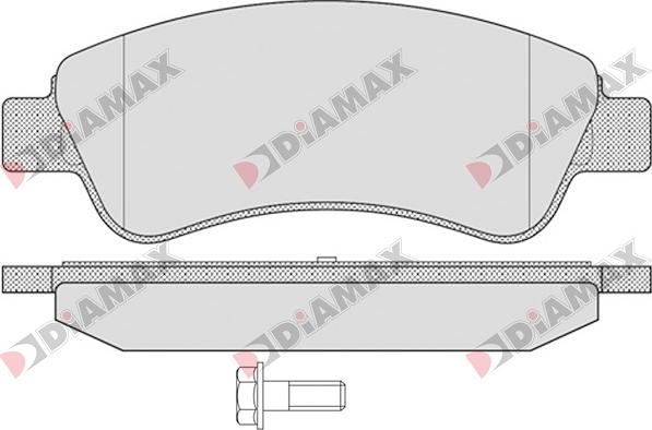 Diamax N09003 - Bremžu uzliku kompl., Disku bremzes autospares.lv